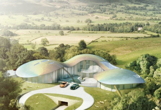 green mansion, Baca Architects, passive house, passivhaus, English passivhau, Round roof, CHP, GSHP,