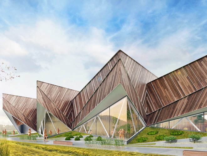 Slovenia, SoNo Arhitekti, 2015 World Expo, 2015 Milan Expo, World Expo, Slovenia pavilion, world expo pavilion, milan, geometric pavilion, pavilion, timber pavilion,