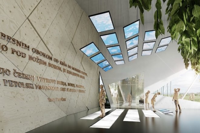 Slovenia, SoNo Arhitekti, 2015 World Expo, 2015 Milan Expo, World Expo, Slovenia pavilion, world expo pavilion, milan, geometric pavilion, pavilion, timber pavilion,