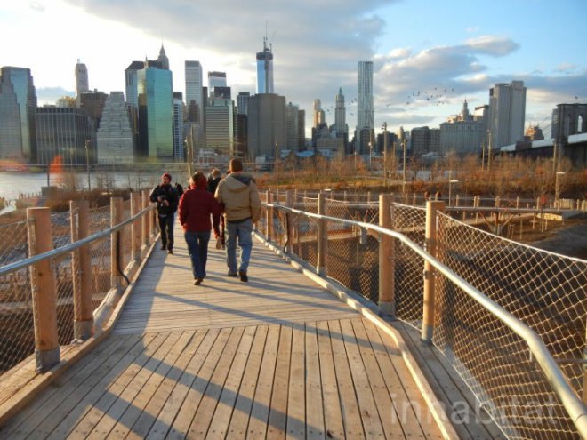 Brooklyn bridge, Squibb Park Bridge, Brooklyn promenade, Squibb Park, bouncy bridge brooklyn, Brooklyn Bridge Park, bridge design, park design, park infrastructure