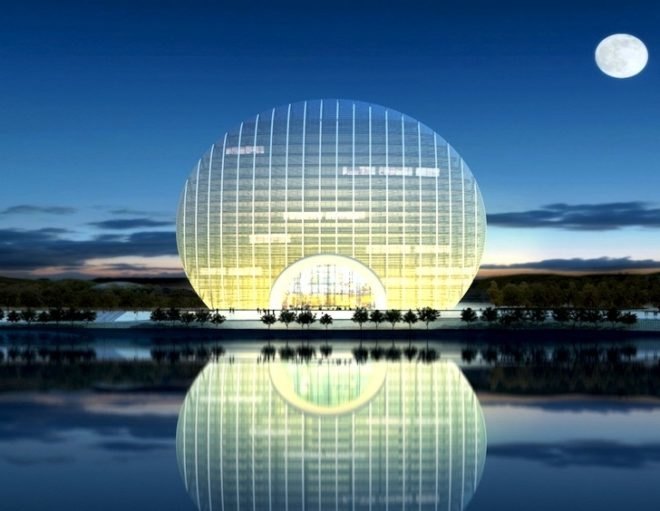 hydroelectric powered LEDs, Sunrise kempinski hotel, beijing, china, chinese architecture, yangqi lake, Shanghai Huadu Architect Design Co., hotel, hotel design, chinese hotel