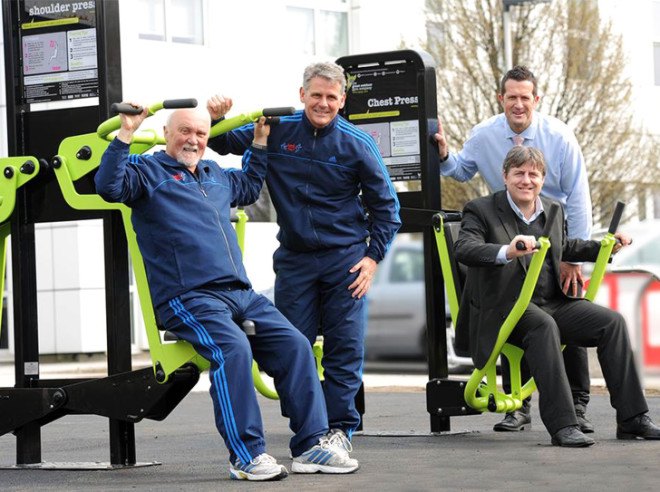 Great Outdoor Gym Company, outdoor gym, green heart, gym, exercise, energy, human energy