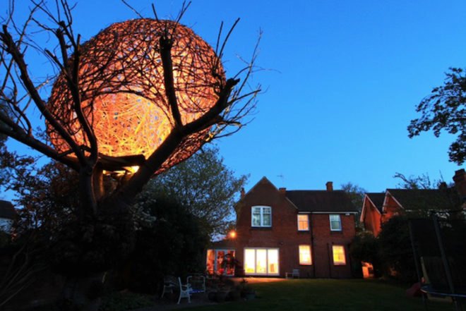 lantern-like homes, Cherry Tree House, tom hare, glowing homes, lantern-like architecture, Hus.Ett, Torsten Ottesjö, O2 Sustainability Treehouse, Dustin Fieder, 4Treehouse, Lukasz Kos, Lucky Drops, Yasuhiro Yamashita, Swamp Huts, Moskow Lin Architects, Writer's Studio, WSD Architecture