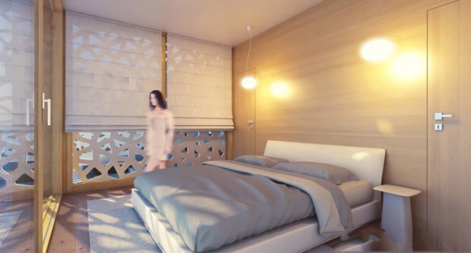 Micaela Colella, Maurizio Barberio, wooden home, prefab housing, recyclable architecture, recyclable house, prefab, italian architects, solar roof tiles, modular architecture