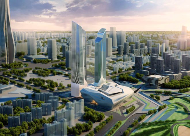 Zaha Hadid and Norman Foster, Hawaii of China, architecture, Jumeirah hotel Group, hotel design, hotel architecture, Foster hotel design, Hadid hotels design, urban hotel, chinese architecture,