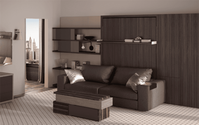 Resource Furniture, micro apartment, micro living, small living, tiny apartments, green design, eco design, green furniture, double duty furniture, sustainable furniture, hotel resource, dwell on design ny, dwell on design, double duty furniture, furniture for small spaces