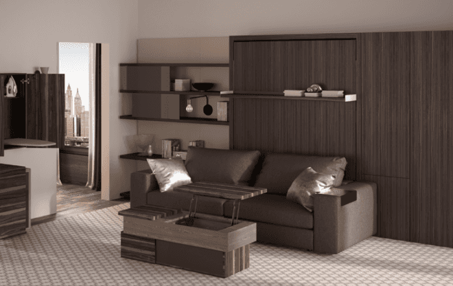 Resource Furniture, micro apartment, micro living, small living, tiny apartments, green design, eco design, green furniture, double duty furniture, sustainable furniture, hotel resource, dwell on design ny, dwell on design, double duty furniture, furniture for small spaces
