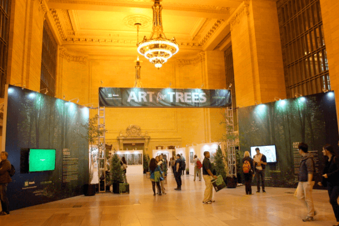 Grand Central Station, td forests, td bank, art for trees, trees nyc, million trees nyc, forest in a suitcase, miniature forest, Vanderbilt Hall, Kathleen Vance's, Gifford's Forest, Ivan Stojakovic, Philippa Lawrence, dustin yellin, elizabeth whalley, Federico Herrero