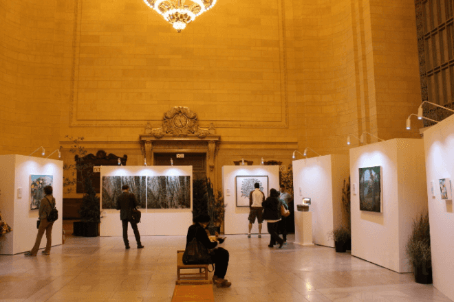 Grand Central Station, td forests, td bank, art for trees, trees nyc, million trees nyc, forest in a suitcase, miniature forest, Vanderbilt Hall, Kathleen Vance's, Gifford's Forest, Ivan Stojakovic, Philippa Lawrence, dustin yellin, elizabeth whalley, Federico Herrero