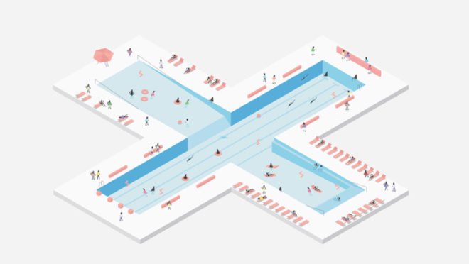 +pool, + pool, plus pool, kanye west, Conor Dywer, Dong-Ping Wong, Oana Stanescu, Archie Coates IV, Jeff Franklin, janes carousel, plus shaped pool, water filtering pool, Carol Lim & Humberto Leon, east river pool, brooklyn bridge park