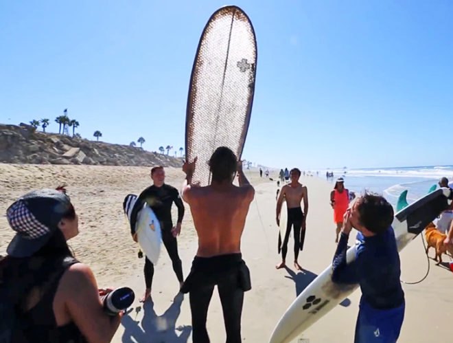 Signal Snowboards, Ernest Packaging Solutions, Cardboard Surfboard, recyclable material, honeycomb cardboard, sustainable surf