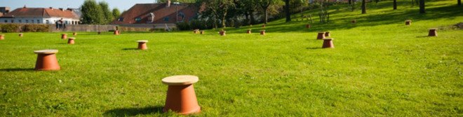 Terrapotta army, terracotta pots, terracotta, terracotta art, Belgian art, art, reclaimed material, boomin sep, art installation, reclaimed art,
