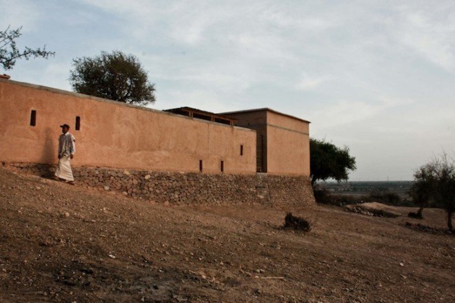 Bioclimatic, bioclimatic architecture, Dorian Vauzelle, Nicolas Coeckelberghs, BC architects, rammed earth, locally sourced materials, locally sourced stone, the Goodplanet foundation, united carbon action program, Morocco, Aknaibich, adobe walls, mud bricks