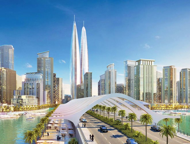Dubai, twin towers, world's tallest towers, petronas towers, Dubai Creek Harbour, Kuala Lumpur, middle east, skyscrapers, towers, residential towers, hiighrise