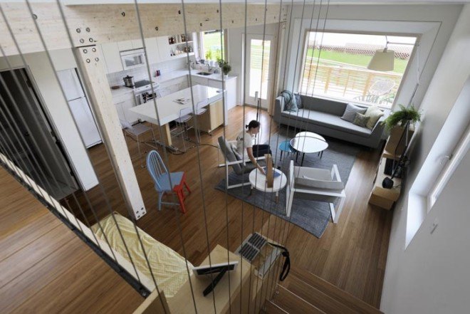 energy-efficient home, affordable housing, solar gain, net zero, Net Zero Home, solar decathlon, solar energy, empowerhouse, parsons new school, student work, architecture competition, low-cost housing