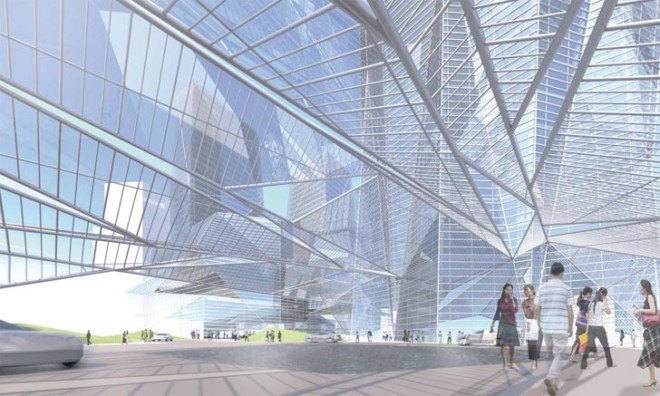 Greenland Tower Chengdu, Chengdu, China, world's tallest building, skyscraper, highrise, Adrian Smith + Gordon Gill Architecture, crystalline, glass facade, LED lighting