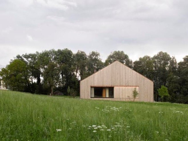 Haus Kaltschmieden, Bernardo Bader, architecture, german architecture, farmhouse renovation, farmhouse architecture, design, sustainable design, repurposed materials, white fir cladding,