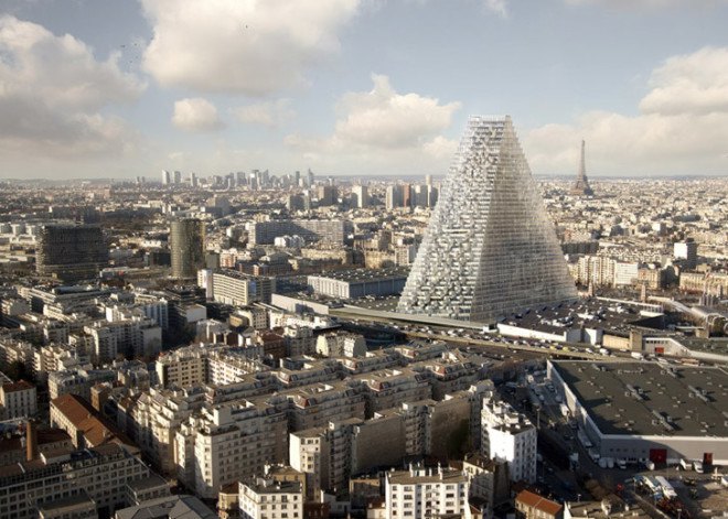 green design, eco design, sustainable design , triangular architecture, Herzog & de Meuron, triangular skyscraper, Tour Triangle, Mayor Anne Hidalgo