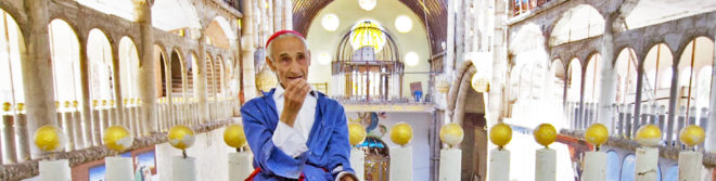 Don Justo, eco church, faith based green, green cathedral, green church, green house of worship, Justo Martinez, Lady of The Pillar Cathedral, recycled building materials, reused brick, salvaged building, salvaged building materials, Spanish Cathedral