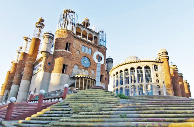 Don Justo, eco church, faith based green, green cathedral, green church, green house of worship, Justo Martinez, Lady of The Pillar Cathedral, recycled building materials, reused brick, salvaged building, salvaged building materials, Spanish Cathedral