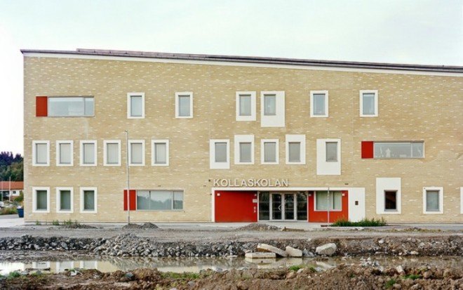 Passive House school, Kolla School, Kjellgren Kaminsky Architecture, architecture, passive house, energy efficiency, sustainable design, Sweden's passive house, Sweden architecture, sustainable schools,