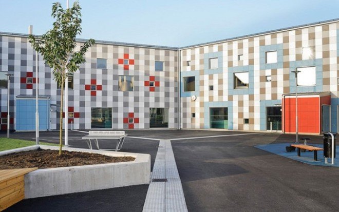Passive House school, Kolla School, Kjellgren Kaminsky Architecture, architecture, passive house, energy efficiency, sustainable design, Sweden's passive house, Sweden architecture, sustainable schools,