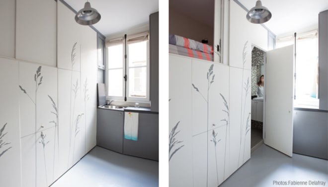 kikoto, french architects, small space living, small apartments, tiny spaces, swiss army knife, paris, transformable furniture, modular furniture, space-saving design