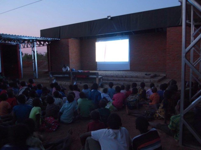 Malawi, shipping containers, architecture for a change, solar energy, rainwater harvesting, primary school, off grid, John Saaimen, prefab, prefab school, bamboo ceiling, shade netting, cross ventilation, sustainable architecture, prefab architecture, Legson Kayira Community Center & Primary School