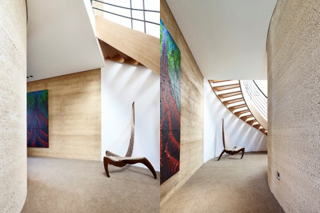 Stefen Welsch Architects, hemp house, hempcrate, natural materials, renewable materials, rammed earth, timber, passive house, melbourne, australian architects, passive cooling, natural light