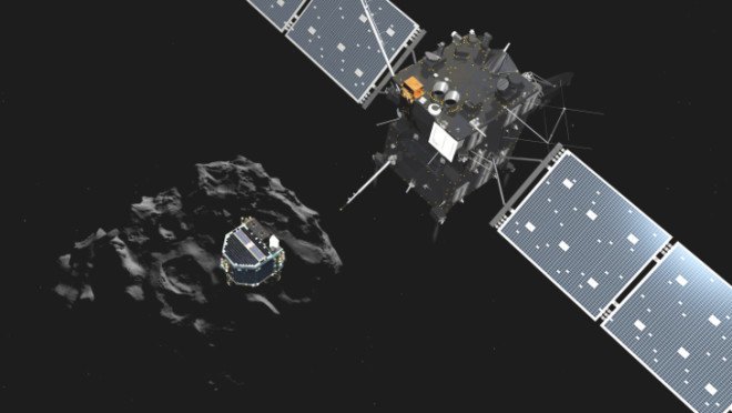 Philae probe, comet landing, Rosetta, Rosetta project, European Space Agency, first probe lands on comet, first pictures from comet surface, space exploration, ESA