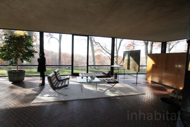green design, eco design, sustainable design, Philip Johnson Glass House, New Canaan, radiant flooring, David Whitney, mid-century modern