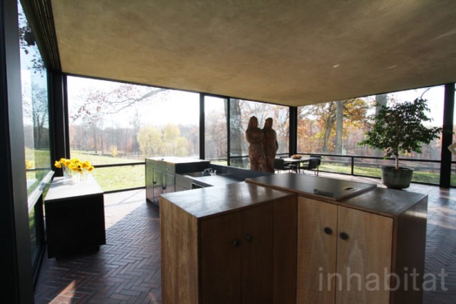 green design, eco design, sustainable design, Philip Johnson Glass House, New Canaan, radiant flooring, David Whitney, mid-century modern