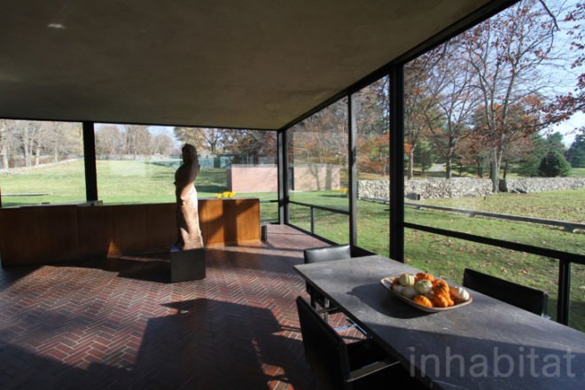 green design, eco design, sustainable design, Philip Johnson Glass House, New Canaan, radiant flooring, David Whitney, mid-century modern