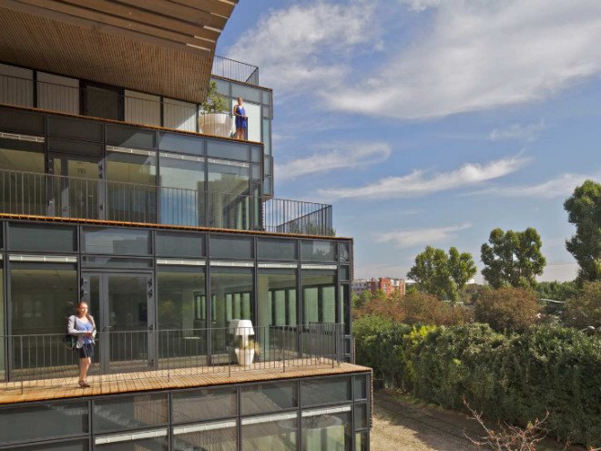 Pushed Slab, MVRDV, eco office, sustainable office, paris, eco-quarter, energy efficient office