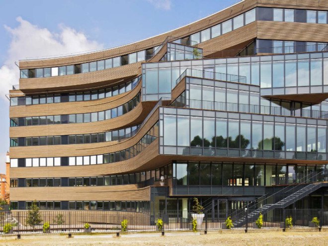 Pushed Slab, MVRDV, eco office, sustainable office, paris, eco-quarter, energy efficient office