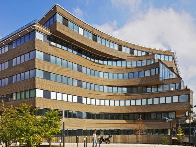 Pushed Slab, MVRDV, eco office, sustainable office, paris, eco-quarter, energy efficient office