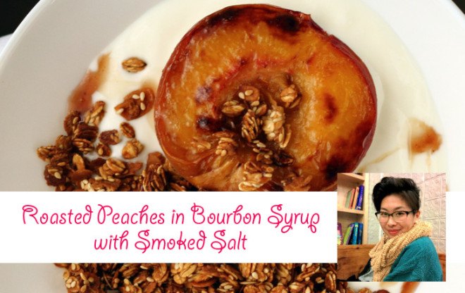 Roasted peaches recipes, peaches, dessert recipes, thanksgiving desserts, thanksgiving recipes, inhabitat thanksgiving, vegan thanksgiving recipes, vegan desserts, vegetarian desserts, vegetarian thanksgiving recipes, vegan food, vegan holiday, inhabitat holiday, sustainable food, paleo thanksgiving, paleo diet, paleo desserts