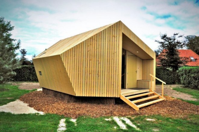 Trek In Hikers Cabin, Moodworks Architecture, kristel hermans architectuur, trek-in, prefab cabin, eco cabin, luxury camping, sustainable cabin