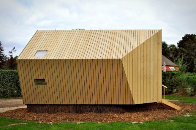 Trek In Hikers Cabin, Moodworks Architecture, kristel hermans architectuur, trek-in, prefab cabin, eco cabin, luxury camping, sustainable cabin