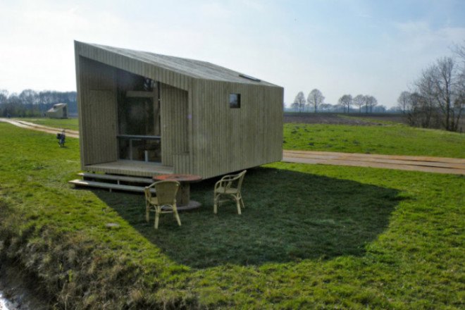 Trek In Hikers Cabin, Moodworks Architecture, kristel hermans architectuur, trek-in, prefab cabin, eco cabin, luxury camping, sustainable cabin