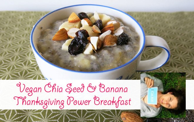 Chia pudding, banana recipes, chia recipes, breakfast recipes, thanksgiving recipes, inhabitat thanksgiving, vegan thanksgiving recipes, vegetarian thanksgiving recipes, vegan food, vegan holiday, inhabitat holiday, sustainable food, paleo thanksgiving, paleo diet
