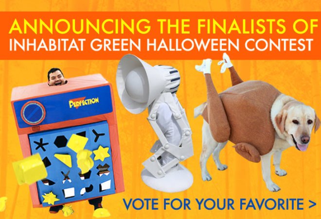 Perfection Board Game, Turkey Dog Costume, Pixar Lamp Halloween Costume, Green Halloween Costume Contest, green Halloween, costume contest, diy costume, make your own costume, inhabitat halloween costume contest, inhabitat green halloween contest diy, diy Halloween costume, sustainable design, green design, vanmoof, vanmoof b6, win a bike