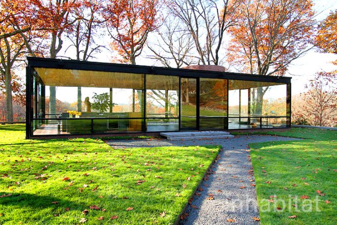 green design, eco design, sustainable design, Philip Johnson Glass House, New Canaan, radiant flooring, David Whitney, mid-century modern