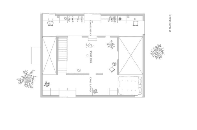 japanese architecture, Ant House, Japan, Shizuka Prefecture, mA-style architects, gable roofed structure, home within a home, monolithic architecture, metal clad architecture, contemporary home, plywood, larch plywood, natural light