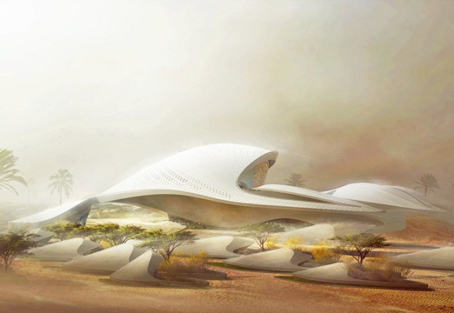 Bee'ah, LEED platinum, Zaha Hadid, Shamal winds, green energy, energy efficient, Bee'ah headquarters, natural ventilation, indirect sunlight, zero carbon, waste to energy, solar panels, ventilation energy recovery, UAE, Sharjah