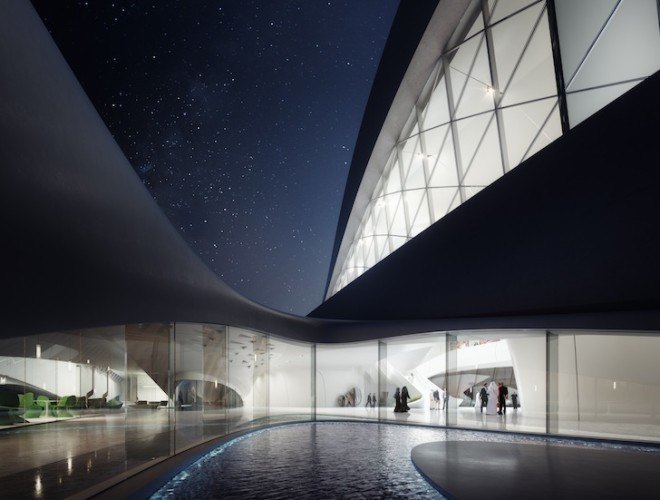 Bee'ah, LEED platinum, Zaha Hadid, Shamal winds, green energy, energy efficient, Bee'ah headquarters, natural ventilation, indirect sunlight, zero carbon, waste to energy, solar panels, ventilation energy recovery, UAE, Sharjah