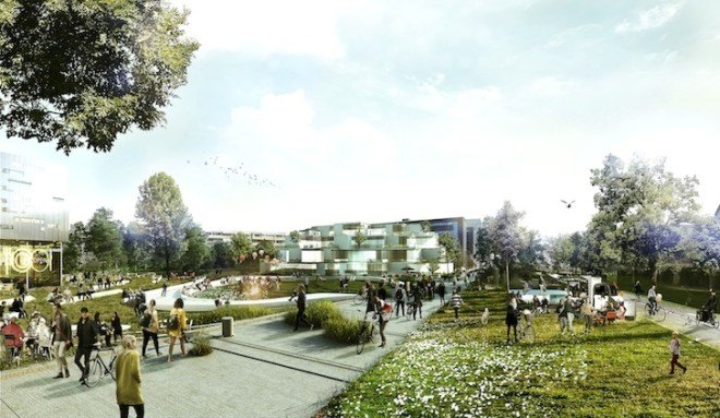 C.F. Møller, Julian Weyer, Green Building Council Denmark, Copenhagen, green roof, green campus, urban campus, city campus, campus design, sustainable campus, C.F. Møller Landscape, Transform, Moe, urban campus, Frederiksberg district, urban design,