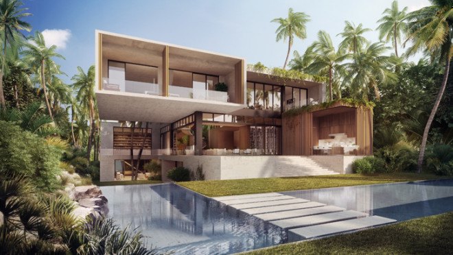 Oppenheim Architecture, Florida, Chad Oppenheim, Florida architecture, Casa Playa, oceanfront home, luxury villa, beach house, green roof, luxury living, Florida architects, glass facade