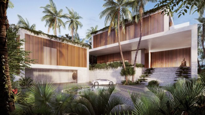 Oppenheim Architecture, Florida, Chad Oppenheim, Florida architecture, Casa Playa, oceanfront home, luxury villa, beach house, green roof, luxury living, Florida architects, glass facade