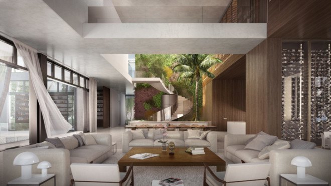 Oppenheim Architecture, Florida, Chad Oppenheim, Florida architecture, Casa Playa, oceanfront home, luxury villa, beach house, green roof, luxury living, Florida architects, glass facade